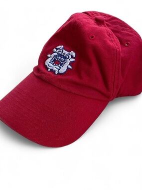 Lids Red Fresno State Bulldog Embroidered Men's Dad Hat Cap